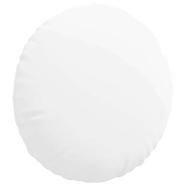 vidaXL Vankúše na sedenie 2 pcs Biela Ø60 x 21 cm látka – Obrázok 5