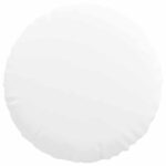 vidaXL Vankúše na sedenie 2 pcs Biela Ø60 x 21 cm látka – Obrázok 6