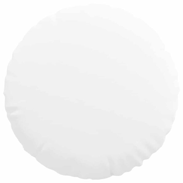vidaXL Vankúše na sedenie 2 pcs Biela Ø60 x 21 cm látka – Obrázok 6
