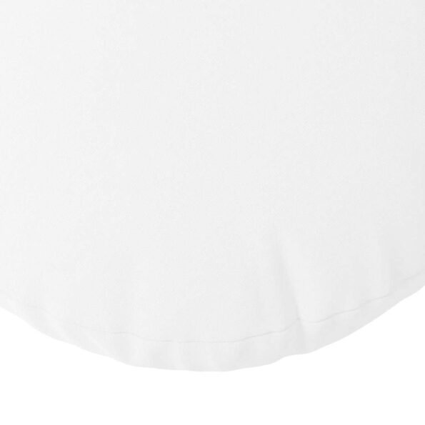 vidaXL Vankúše na sedenie 2 pcs Biela Ø60 x 21 cm látka – Obrázok 7