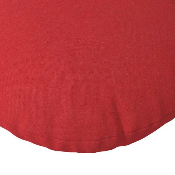 vidaXL Vankúše na sedenie 2 pcs Červená Ø60 x 21 cm látka – Obrázok 7