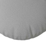 vidaXL Vankúše na sedenie 2 pcs Oblá šedá Ø60 x 21 cm látka – Obrázok 7