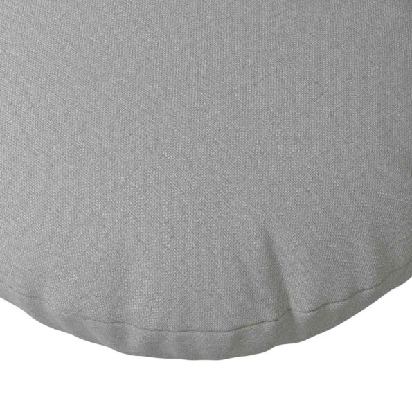 vidaXL Vankúše na sedenie 2 pcs Oblá šedá Ø60 x 21 cm látka – Obrázok 7