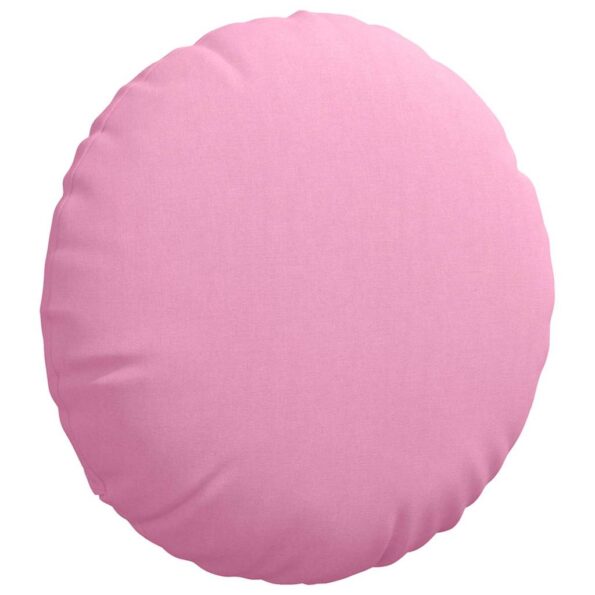 vidaXL Vankúše na sedenie 2 pcs Ružová Ø60 x 21 cm látka – Obrázok 5