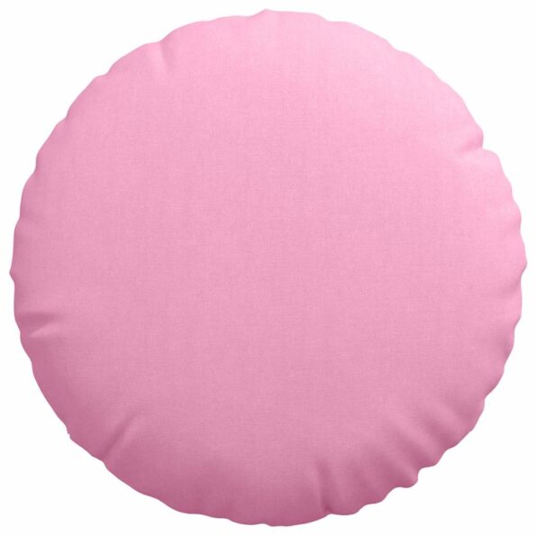 vidaXL Vankúše na sedenie 2 pcs Ružová Ø60 x 21 cm látka – Obrázok 6