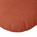 vidaXL Vankúše na sedenie 2 pcs Červenooranžová Ø60 x 21 cm – Obrázok 7