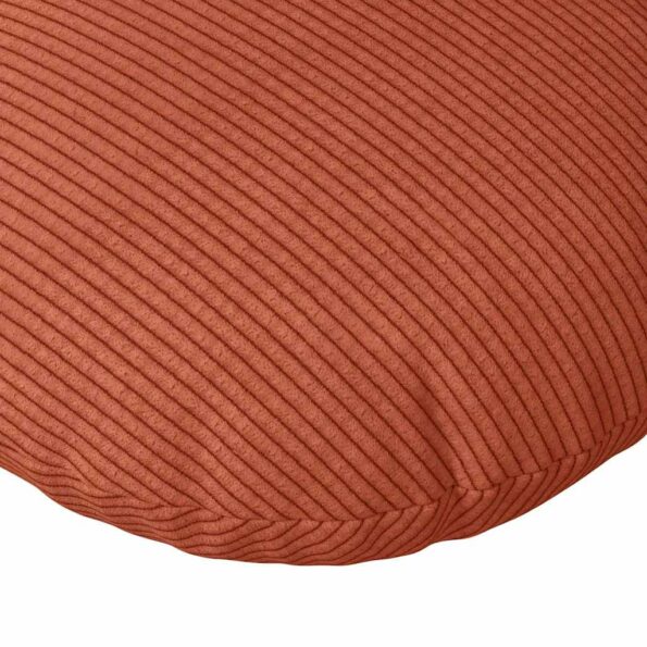 vidaXL Vankúše na sedenie 2 pcs Červenooranžová Ø60 x 21 cm – Obrázok 7