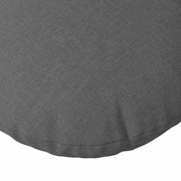 vidaXL Vankúše na sedenie 2 pcs Tmavo šedá Ø80 x 29 cm látka – Obrázok 7