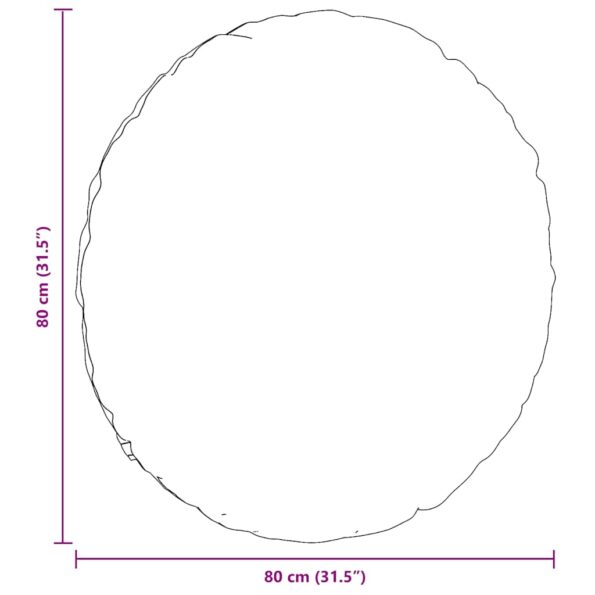 vidaXL Vankúše na sedenie 2 pcs Modrá Ø80 x 29 cm Zamat – Obrázok 9