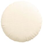 vidaXL Vankúše na sedenie 2 pcs Krémová Ø 80 cm Kordúrová tkanina – Obrázok 6