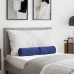 vidaXL Podložkové vankúše 2 pcs Policajná modrá Ø 15 x 40 cm