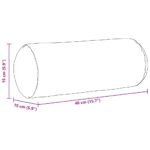 vidaXL Podložkové vankúše 2 pcs Šedá zelená Ø 15 x 40 cm – Obrázok 10