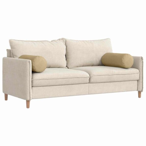 vidaXL Podložkové vankúše 2 pcs Šedá zelená Ø 25 x 70 cm – Obrázok 3