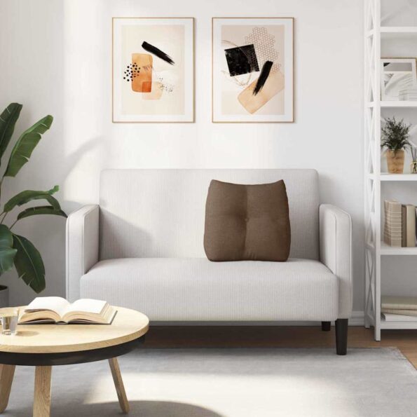 vidaXL Poduška na chrbát Hnedá 45 x 24 x 50 cm látka – Obrázok 4