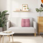 vidaXL Poduška na chrbát Ružová 45 x 24 x 50 cm Zamat – Obrázok 4