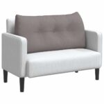 vidaXL Poduška na chrbát Sivohnedá 100 x 24 x 50 cm látka – Obrázok 3