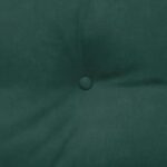 vidaXL Poduška na chrbát Tmavozelená 120 x 24 x 50 cm Zamat – Obrázok 8