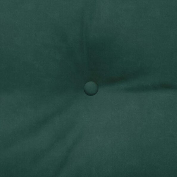 vidaXL Poduška na chrbát Tmavozelená 120 x 24 x 50 cm Zamat – Obrázok 8
