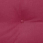 vidaXL Poduška na chrbát Víno červené 120 x 24 x 50 cm Zamat – Obrázok 8