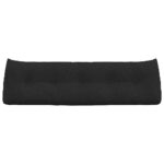 vidaXL Poduška na chrbát Čierna 160 x 24 x 50 cm látka – Obrázok 6