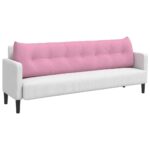 vidaXL Poduška na chrbát Ružová 200 x 24 x 50 cm látka – Obrázok 3