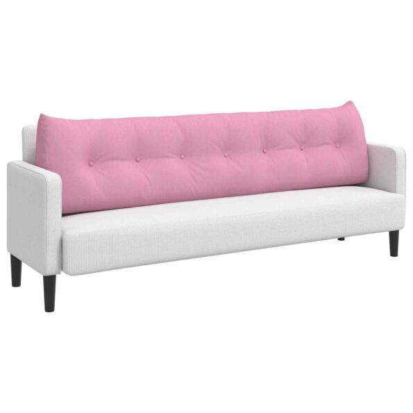 vidaXL Poduška na chrbát Ružová 200 x 24 x 50 cm látka – Obrázok 3