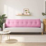 vidaXL Poduška na chrbát Ružová 200 x 24 x 50 cm látka – Obrázok 4