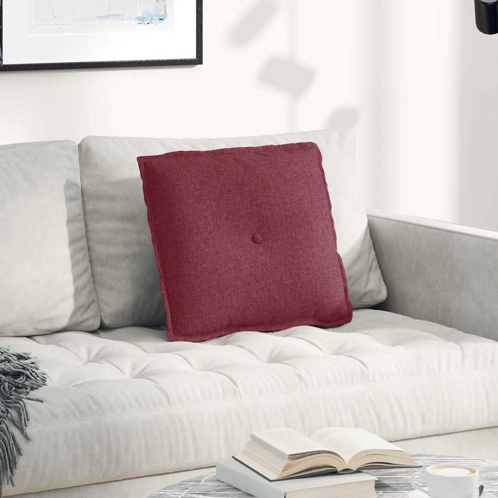 42014618_1.jpg vidaXL Poduška na chrbát Víno červené 50 x 19 x 45 cm látka – Obrázok 1