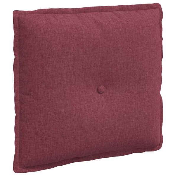 vidaXL Poduška na chrbát Víno červené 50 x 19 x 45 cm látka – Obrázok 2