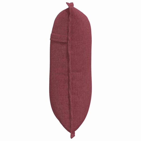 vidaXL Poduška na chrbát Víno červené 50 x 19 x 45 cm látka – Obrázok 6