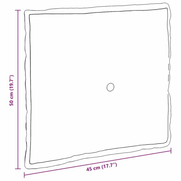 vidaXL Poduška na chrbát Modrá 50 x 19 x 45 cm látka – Obrázok 10