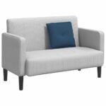 vidaXL Poduška na chrbát Modrá 50 x 19 x 45 cm látka – Obrázok 3