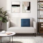 vidaXL Poduška na chrbát Modrá 50 x 19 x 45 cm látka – Obrázok 4