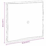 vidaXL Poduška na chrbát Sivohnedá 50 x 45 cm Mikrovlákno – Obrázok 10