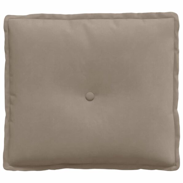 vidaXL Poduška na chrbát Sivohnedá 50 x 45 cm Mikrovlákno – Obrázok 5