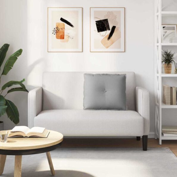 vidaXL Poduška na chrbát Oblá šedá 200 x 19 x 50 cm látka – Obrázok 4