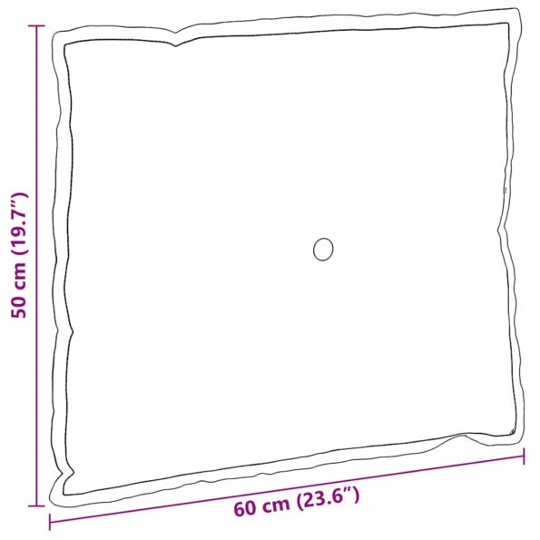 vidaXL Poduška na chrbát Krémová 60 x 50 cm Mikrovlákno – Obrázok 10