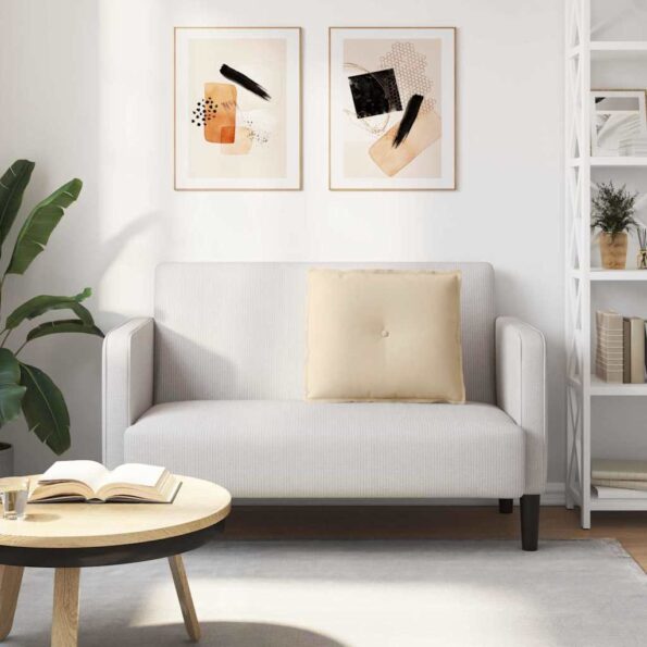 vidaXL Poduška na chrbát Krémová 60 x 50 cm Mikrovlákno – Obrázok 4