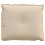 vidaXL Poduška na chrbát Krémová 60 x 50 cm Mikrovlákno – Obrázok 5