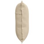 vidaXL Poduška na chrbát Krémová 60 x 50 cm Mikrovlákno – Obrázok 6