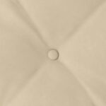 vidaXL Poduška na chrbát Krémová 60 x 50 cm Mikrovlákno – Obrázok 8