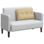 vidaXL Poduška na chrbát Šedá zelená 80 x 50 cm Kordúrová tkanina – Obrázok 3