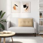 vidaXL Poduška na chrbát Šedá zelená 80 x 50 cm Kordúrová tkanina – Obrázok 4