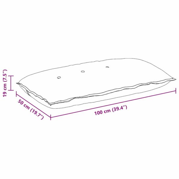 vidaXL Poduška na chrbát Svetlo zelená 200 x 19 x 50 cm látka – Obrázok 10