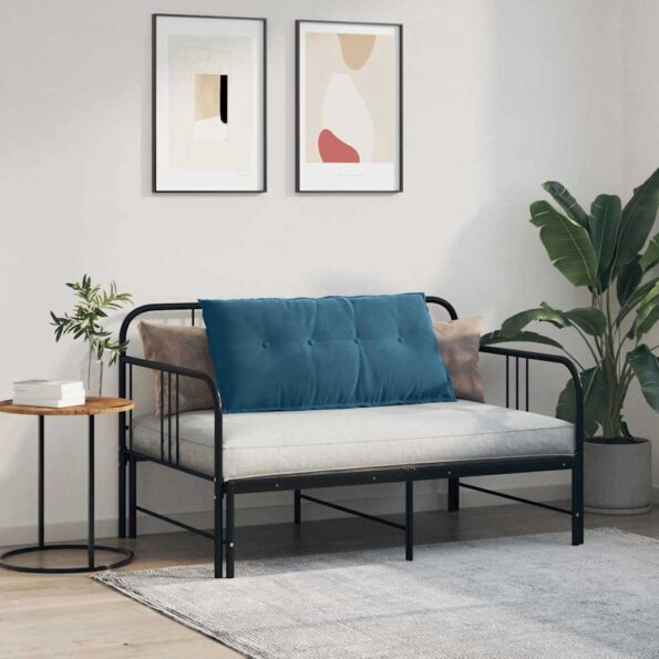 vidaXL Poduška na chrbát Modrá 100 x 50 cm Kordúrová tkanina – Obrázok 4