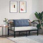 vidaXL Poduška na chrbát Modrá 100 x 50 cm Kordúrová tkanina – Obrázok 4