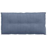 vidaXL Poduška na chrbát Modrá 100 x 50 cm Kordúrová tkanina – Obrázok 6