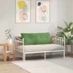 vidaXL Poduška na chrbát Svetlo zelená 120 x 50 cm Kordúrová tkanina – Obrázok 4