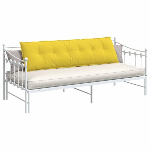 vidaXL Poduška na chrbát Svetložltá 180 x 19 x 50 cm látka – Obrázok 3