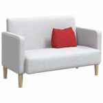 vidaXL Poduška na chrbát Červená 45 x 20 x 35 cm látka – Obrázok 3